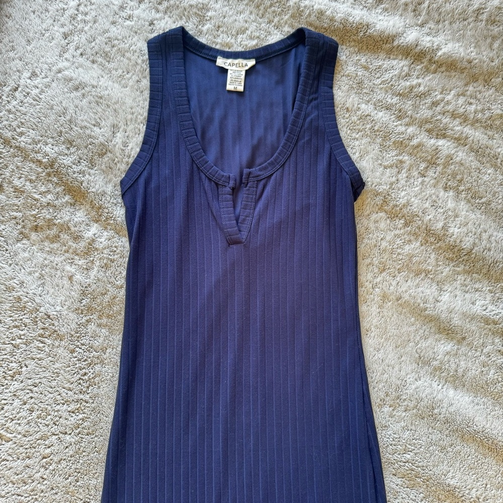 Navy Blue Sleeveless Dress💙 - Picture 6 of 8